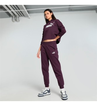 Puma ESS+ Pantaloni lilla metallizzato