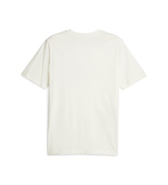 Puma T-shirt ESS+ wielokolorowy biały