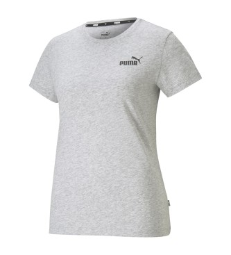 Puma T-shirt com logtipo pequeno cinzento