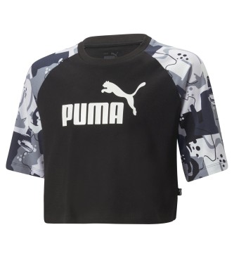 Puma Camiseta Ess+ Street Art Raglan Aop  G negro