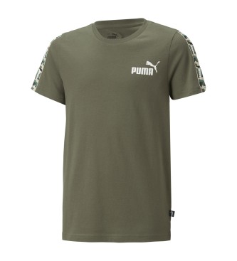 Puma Ess Tape Camo T-shirt groen