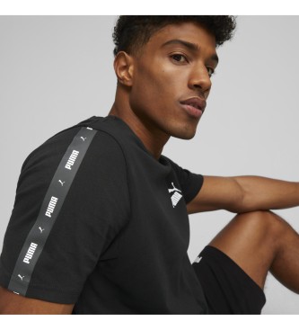 Puma T-shirt Essentials+ Tape nera