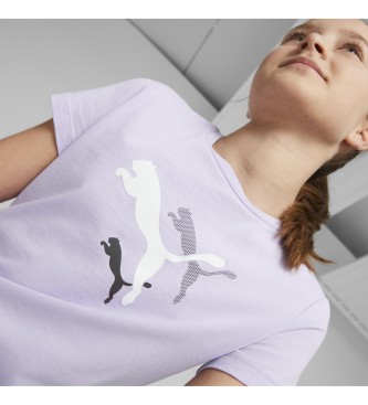 Puma Ensemble T-shirt et short lilas Graphic
