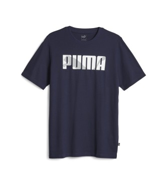 Puma Koszulka z grafiką Teewordin navy