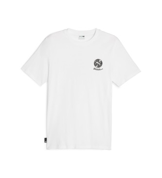 Puma Klinkt grafisch T-shirt wit