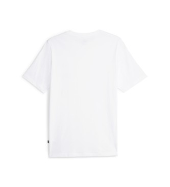 Puma Grafisch verticaal T-shirt wit