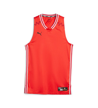 Puma Hoops Team Spiel Jers T-shirt rot