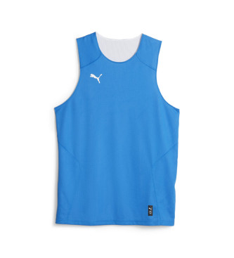 Puma T-shirt Hoops Team Reverse P blu, bianca