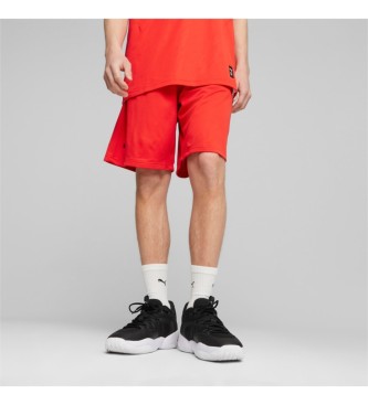 Puma Short Hoops Team Practice vermelho