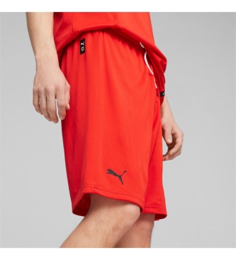 Puma Short Hoops Team Practice vermelho