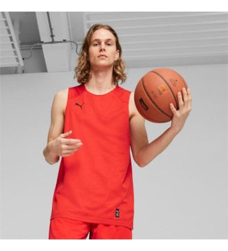 Puma Odwracalna koszulka Hoops Team Reverse P w kolorze czerwonym