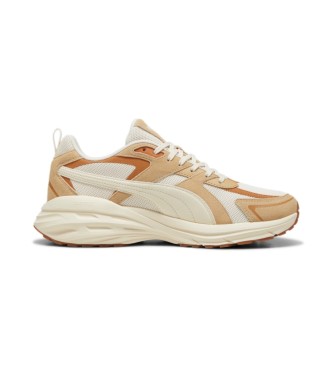 Puma Hypnotic LS beige leren sportschoenen