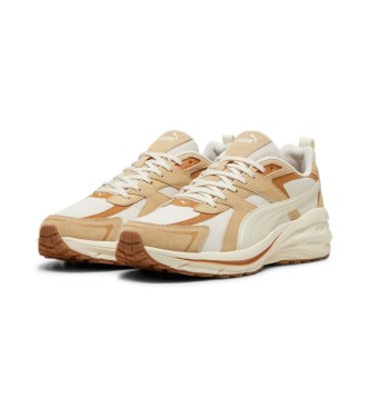 Puma Hypnotic LS beige leren sportschoenen