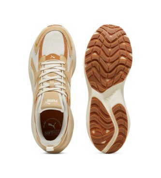 Puma Hypnotic LS beige leren sportschoenen