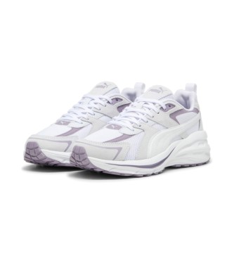 Puma Hypnotic LS chaussures en cuir blanc, violet