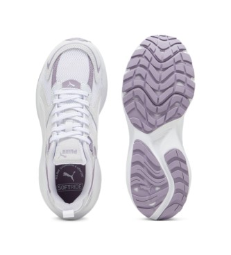 Puma Hypnotic LS chaussures en cuir blanc, violet