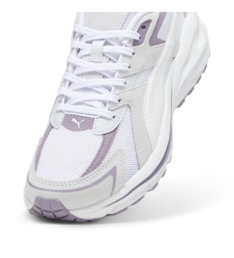 Puma Hypnotic LS chaussures en cuir blanc, violet