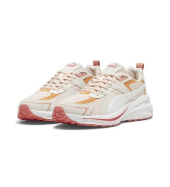 Puma Hypnotic LS chaussures en cuir blanc, orange