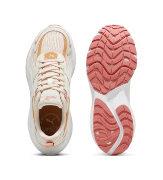 Puma Hypnotic LS chaussures en cuir blanc, orange