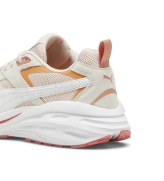 Puma Hypnotic LS chaussures en cuir blanc, orange