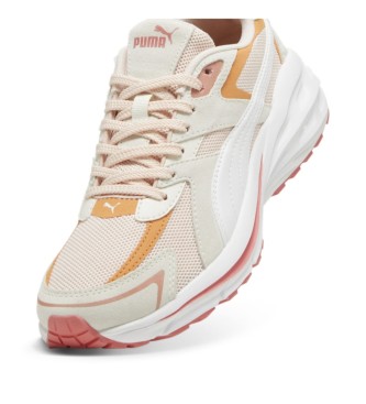 Puma Hypnotic LS chaussures en cuir blanc, orange