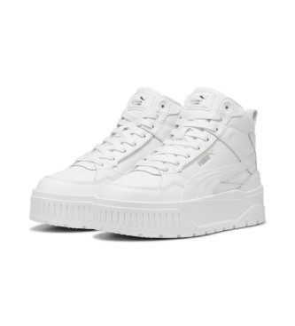 Puma Karmen II Idol Mid chaussures en cuir blanc