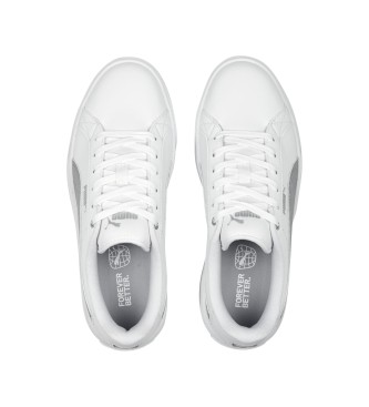 Puma Karmen Space Metallics Leather Sneakers white