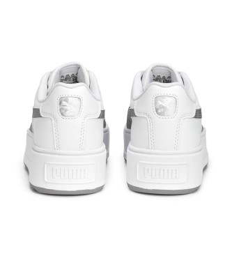 Puma Karmen Space Metallics Leather Sneakers white