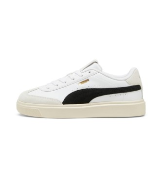 Puma Lajla T-toe leather trainers white