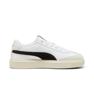 Puma Lajla T-toe leather trainers white