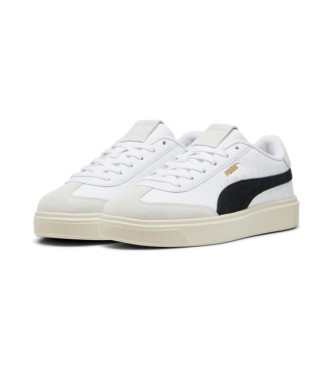 Puma Lajla T-toe leather trainers white