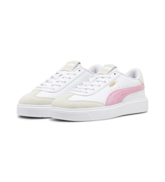 Puma Lajla T-toe leather trainers white