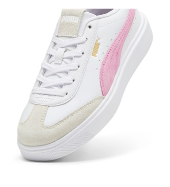 Puma Lajla T-toe leather trainers white