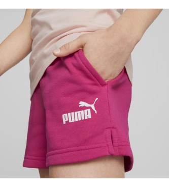 Puma Logo T-Shirt and Shorts Set pink, purple, pink, fuchsia