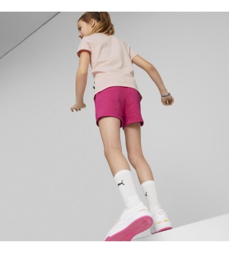 Puma Set de Camiseta Logo y Shorts rosa, fcsia
