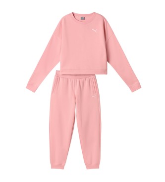 Puma Loungewear full tracksuit pink