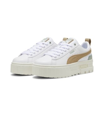 Puma Tnis de couro Mayze branco