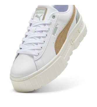 Puma Tnis de couro Mayze branco