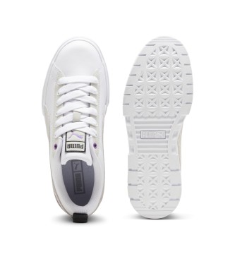 Puma Mayze Mix Sneakers i lder hvid