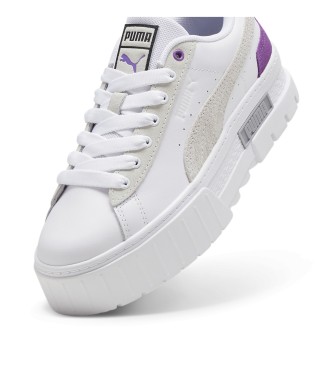 Puma Mayze Mix Sneakers i lder hvid