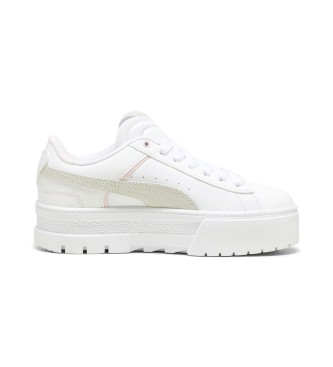 Puma Mayze Queen of Hearts Leather Sneakers biały