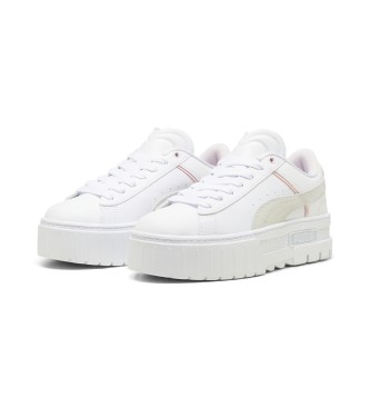 Puma Mayze Hartenvrouw Leren Sneakers wit