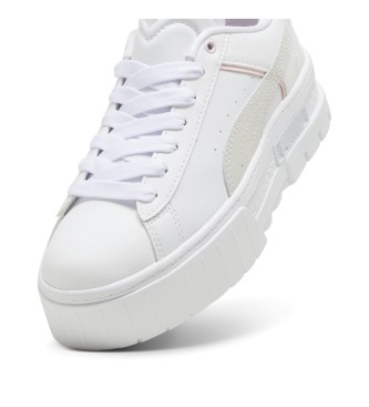 Puma Mayze Queen of Hearts Leather Sneakers biały