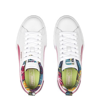 Puma Mayze Vacay Queen Jr Leather Sneakers white, pink