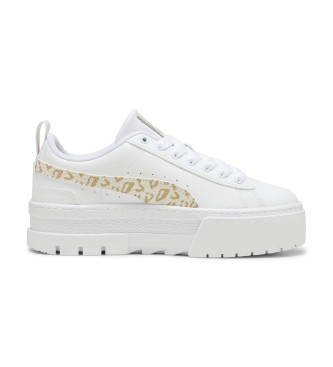 Puma Sneaker Mayze in pelle bianca