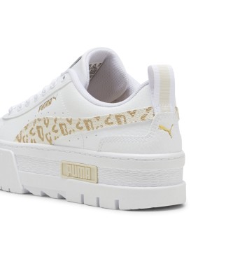 Puma Sneaker Mayze in pelle bianca