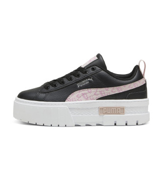 Puma Mayze Wild - Baskets en cuir noir