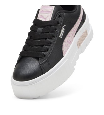 Puma Mayze Wild - Baskets en cuir noir