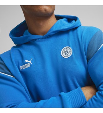 Puma Manchester City Kapuzenpulli FtblArchiv blau