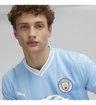 Puma Manchester City F.C. lokales Replikat Sporthemd blau